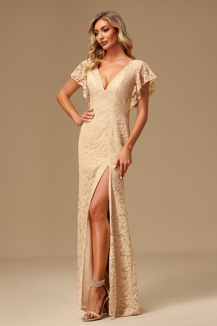 Robe Cérémonie Dentelle Lavande - gallery 2