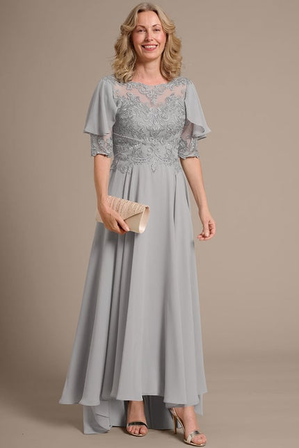 Robe Cérémonie Grise Délicate