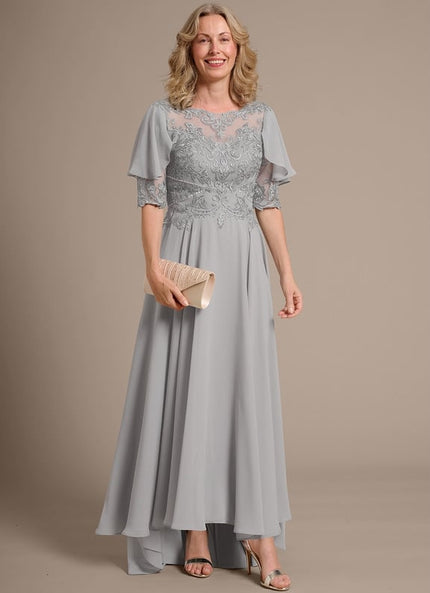 Robe Cérémonie Grise Délicate