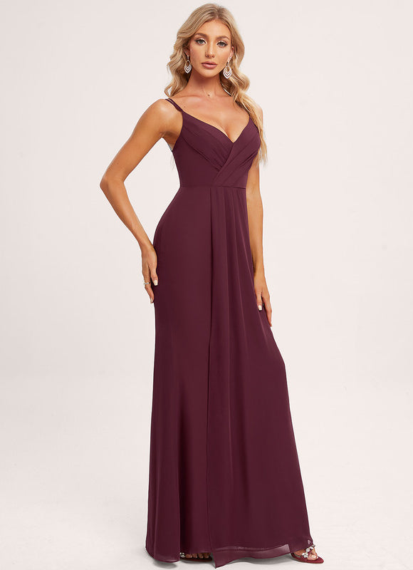 Robe Cérémonie Longue Volants Rose - gallery 1