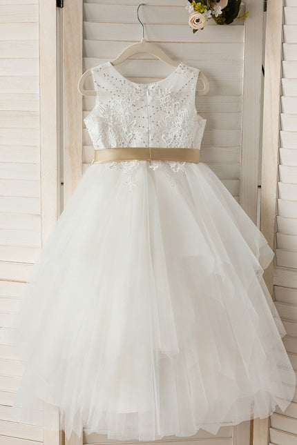 Robe Ceremonie Blanche Femme - gallery 3