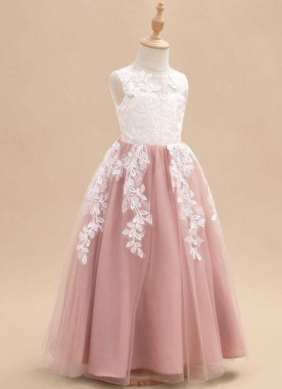 Robe Cérémonie Tulle Navy Floral - gallery 1