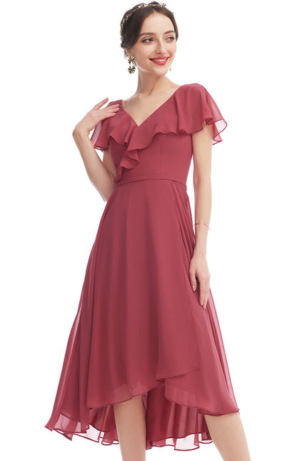 Robe Cérémonie Fluide Marine Élégante - gallery 3