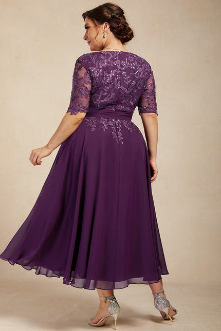 Robe Cérémonie Élegante Violet - gallery 8
