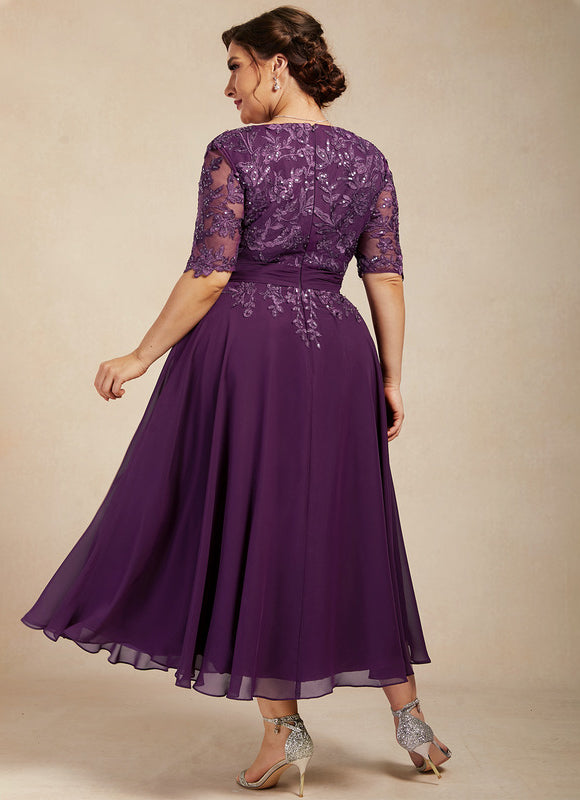 Robe Cérémonie Élegante Violet - gallery 8