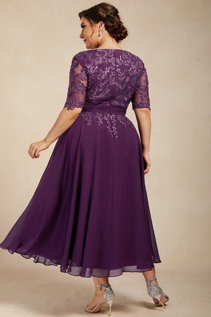 Robe Cérémonie Élegante Violet - gallery 8