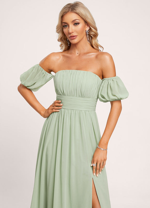 Robe Cérémonie Vert Menthe Fluide - gallery 4