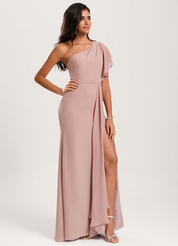 Robe Cérémonie Asymétrique Fluide - gallery 3