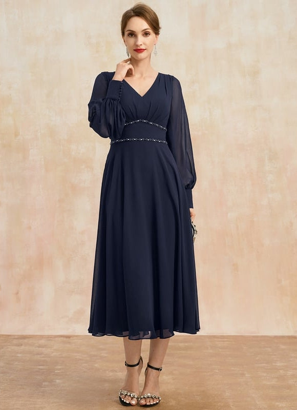 Robe Cérémonie Vaporeuse Bicolore Élégante - gallery 4