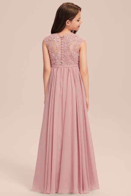 Robe Cérémonie Fleurie Rose - gallery 2