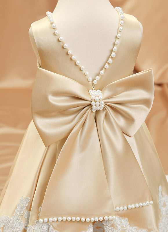 Robe Cérémonie Satinée Précieuse - gallery 4