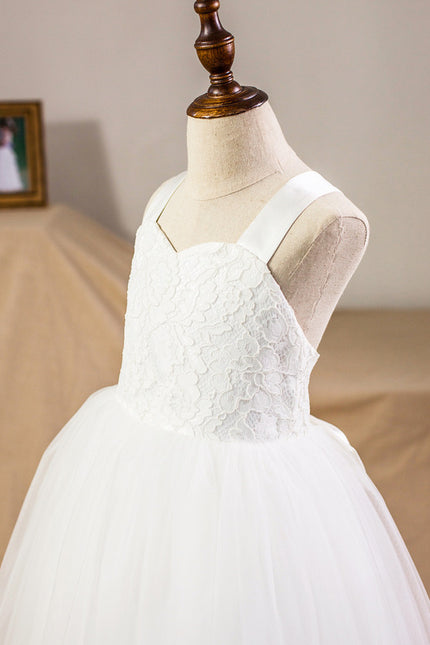 Robe Cérémonie Mariage Fille Satinée - gallery 3