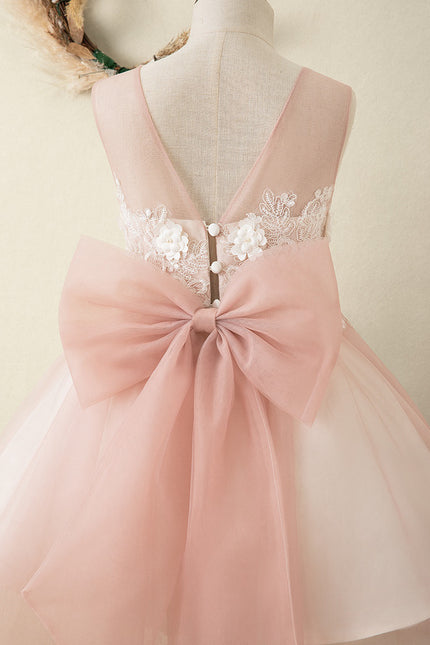 Robe Cérémonie Fille Rosée - gallery 1
