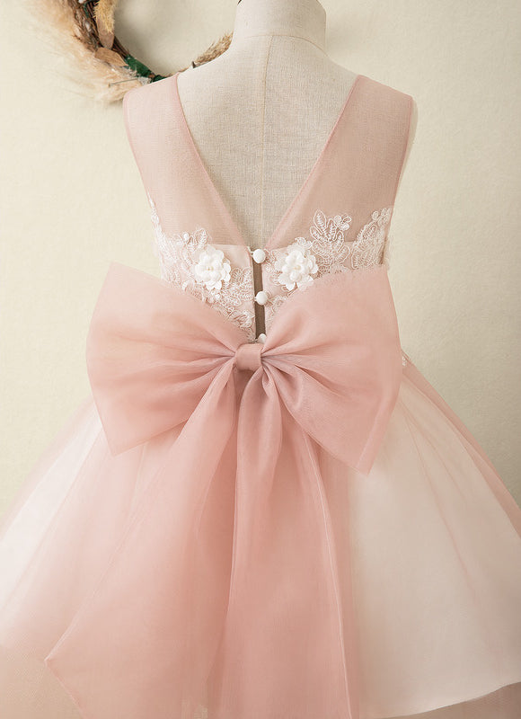 Robe Cérémonie Fille Rosée - gallery 1