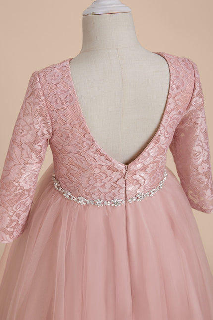 Robe Cérémonie Enfant Rose Tulle - gallery 4