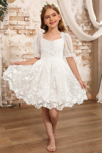Robe Ceremonie Fille Broderie Anglaise