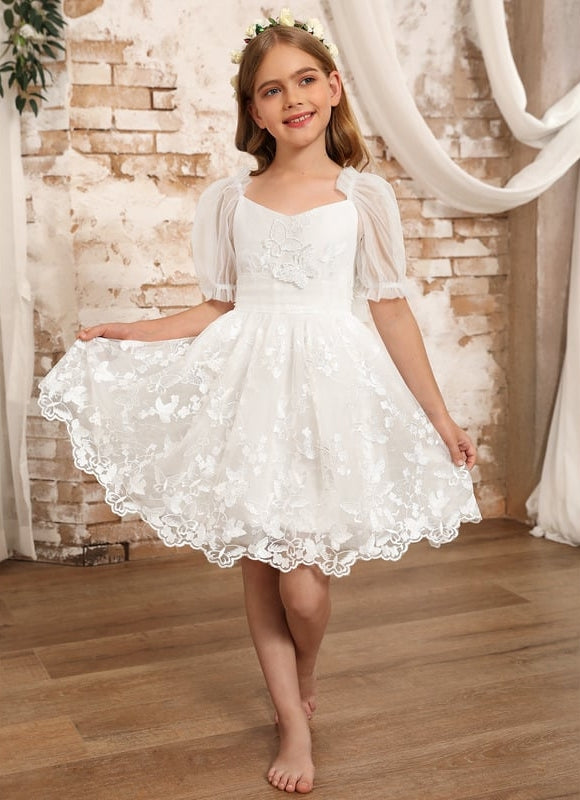 Robe Ceremonie Fille Broderie Anglaise