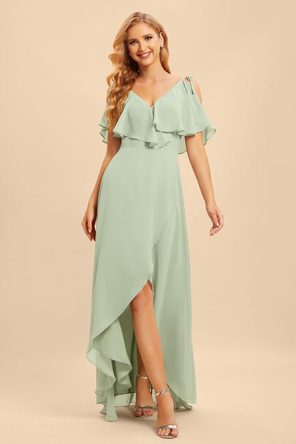 Robe Cérémonie Fluide Marine Élégante