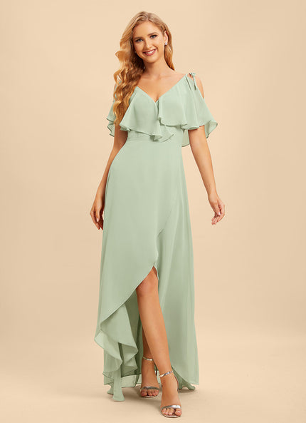 Robe Cérémonie Fluide Marine Élégante