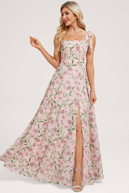 Robe Cérémonie Mousseline Verte - gallery 1