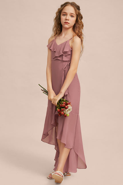 Robe Cérémonie Asymétrique Volants - gallery 6