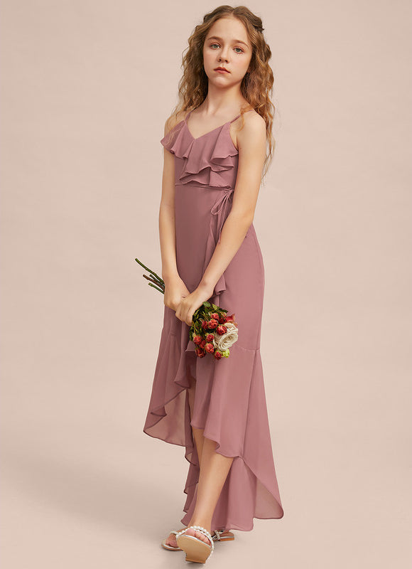 Robe Cérémonie Asymétrique Volants - gallery 6