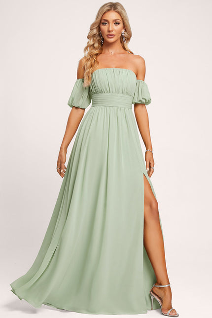 Robe Cérémonie Vert Menthe Fluide
