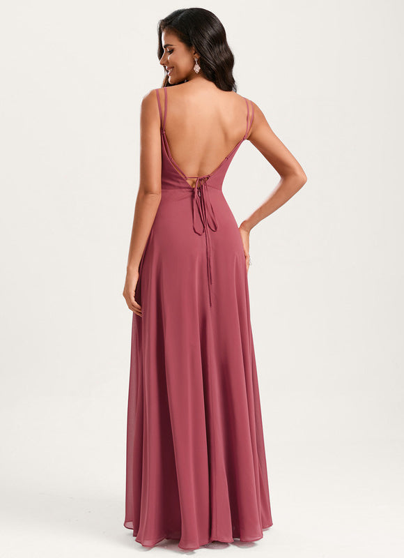 Robe Cérémonie Longue Volants Rose - gallery 7