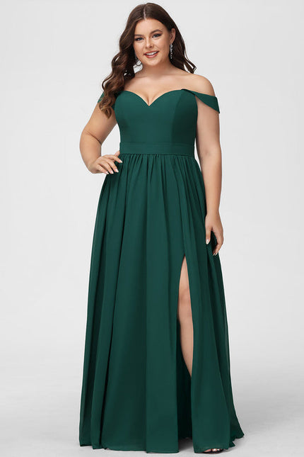 Robe Cérémonie Mousseline Vert Profond - gallery 6