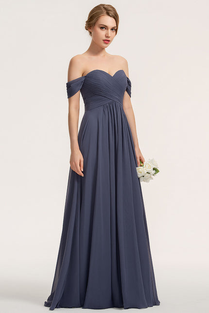 Robe Cérémonie Élégante À Décolleté - gallery 1