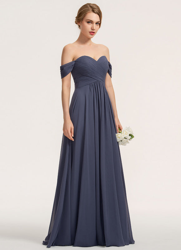 Robe Cérémonie Élégante À Décolleté - gallery 1