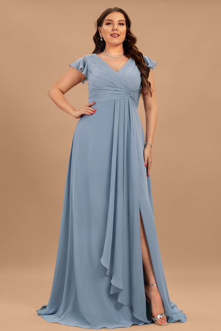 Robe Cérémonie Longue Volants Rose - gallery 7