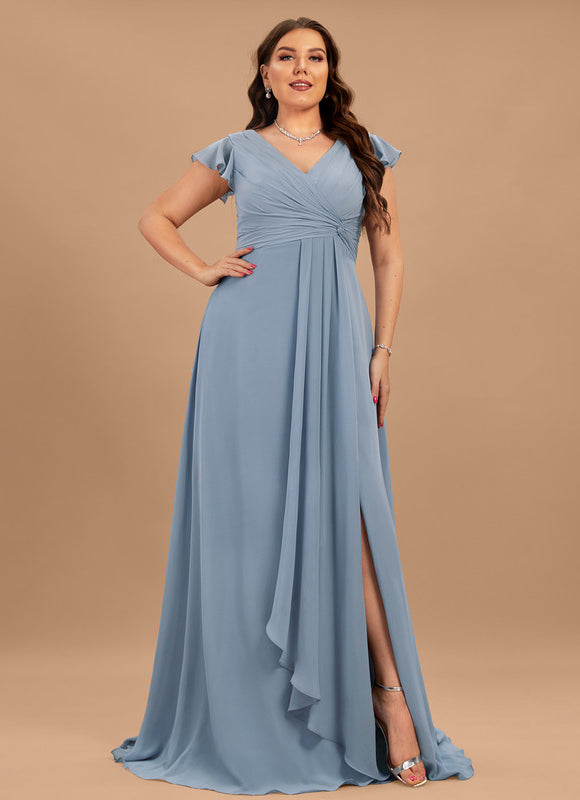 Robe Cérémonie Longue Volants Rose - gallery 7