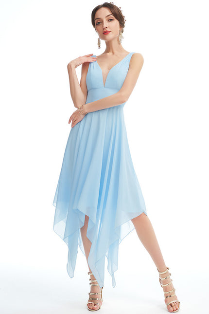 Robe Cérémonie Fluide Marine Élégante - gallery 1