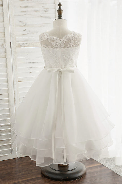 Robe Cérémonie Éblouissante Blanche - gallery 6
