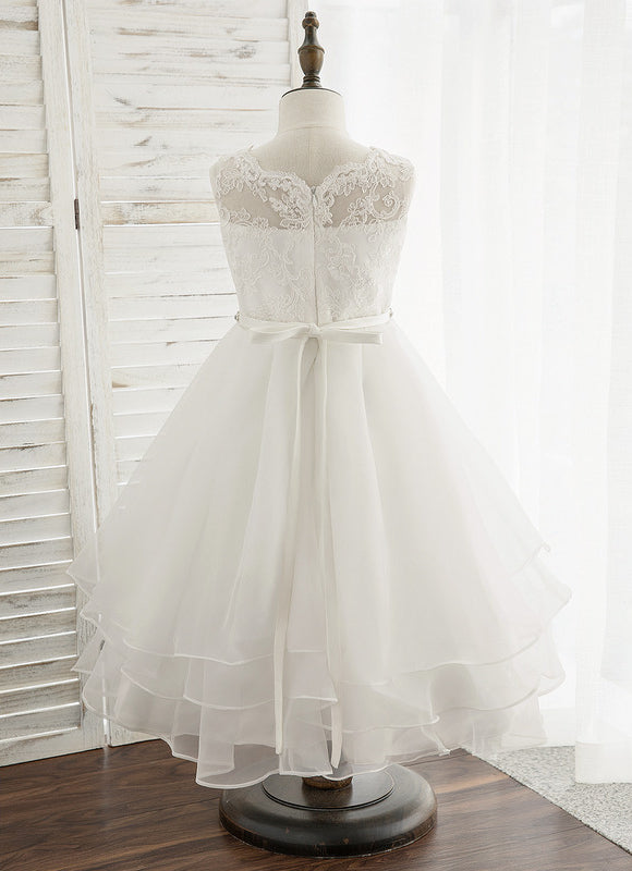 Robe Cérémonie Éblouissante Blanche - gallery 6
