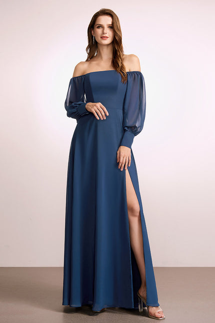 Robe Cérémonie Mousseline Vert Profond - gallery 1