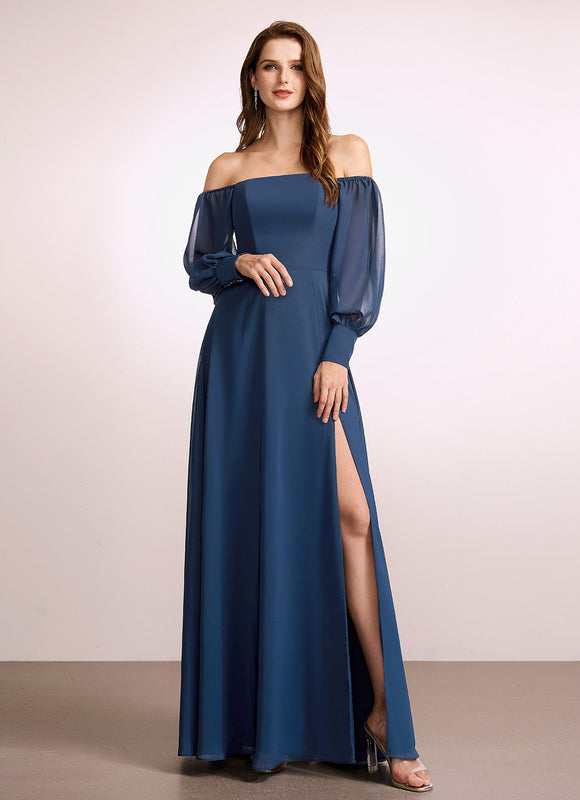 Robe Cérémonie Mousseline Vert Profond - gallery 1