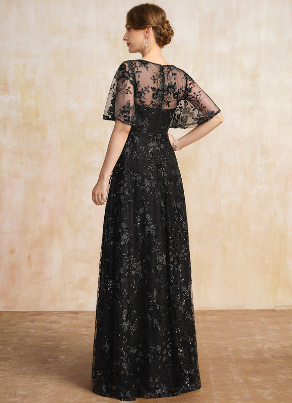 Robe Cérémonie Noire Élégante - gallery 5