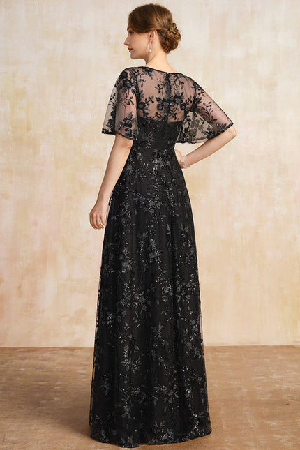Robe Cérémonie Noire Élégante - gallery 5