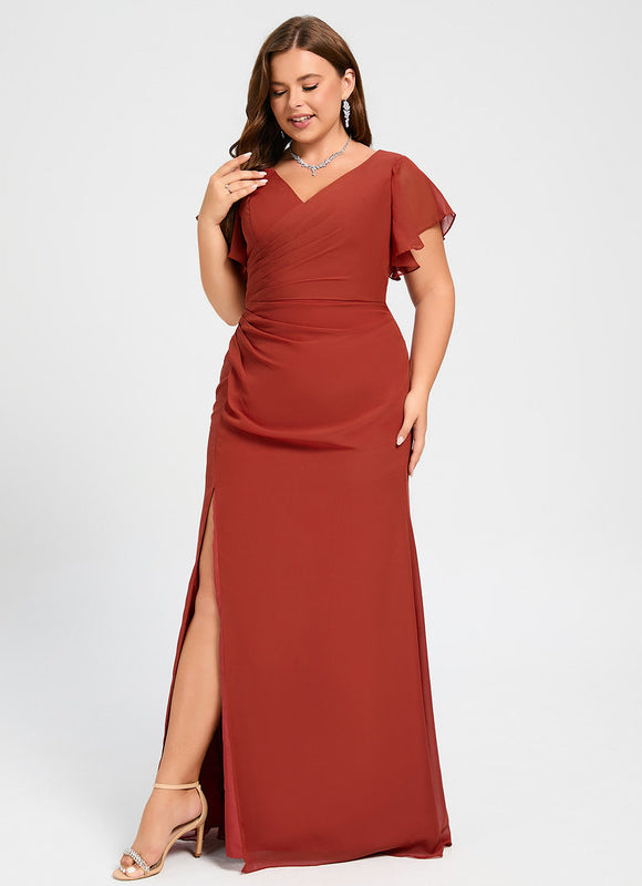 Robe Cérémonie Longue Volants Rose - gallery 7