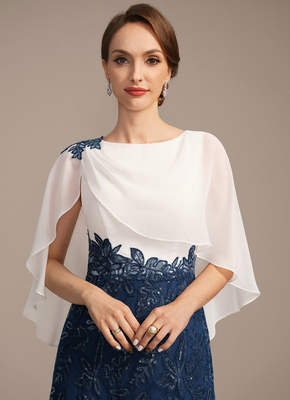 Robe Cérémonie Longue Marine Brodée - gallery 1
