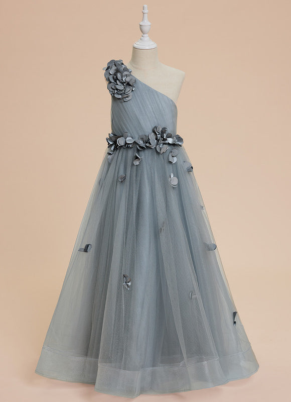 Robe Cérémonie Florale Asymétrique