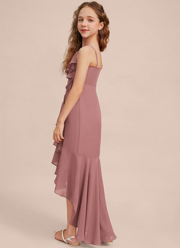 Robe Cérémonie Asymétrique Volants - gallery 3