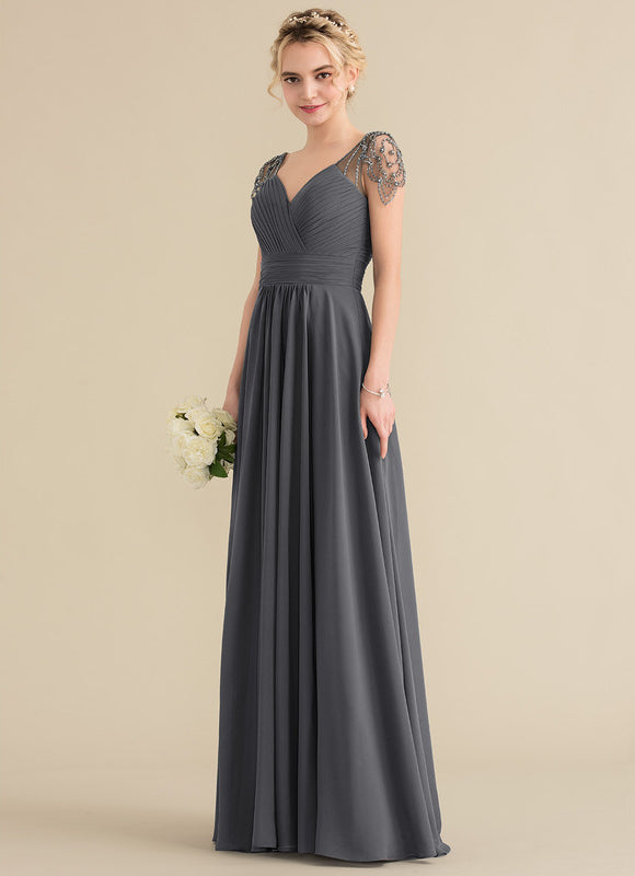 Robe Cérémonie Mousseline Charbon - gallery 2
