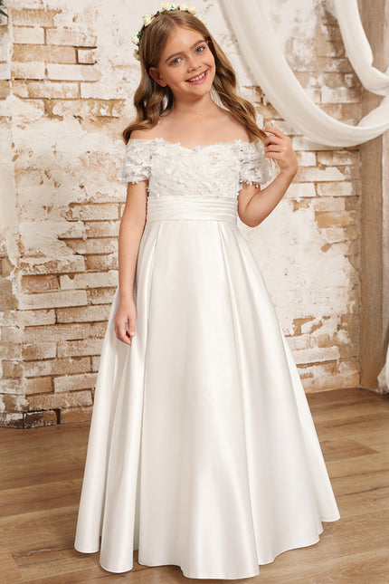Robe Ceremonie Blanche Fille - gallery 8