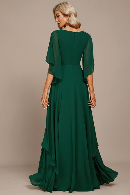 Robe Cérémonie Verte Fluide - gallery 4