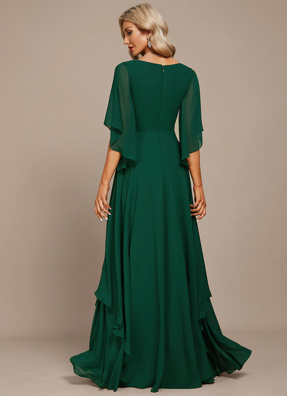 Robe Cérémonie Verte Fluide - gallery 4
