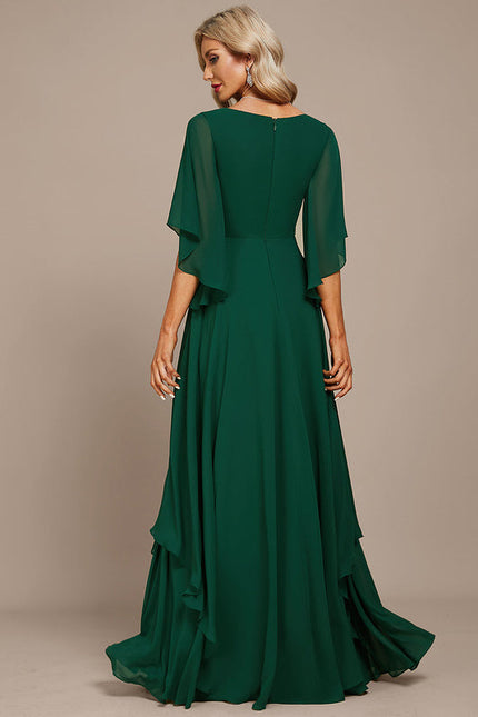 Robe Cérémonie Verte Fluide - gallery 4