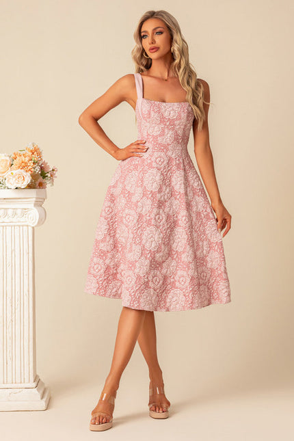 Robe Cérémonie Rose Fleuri